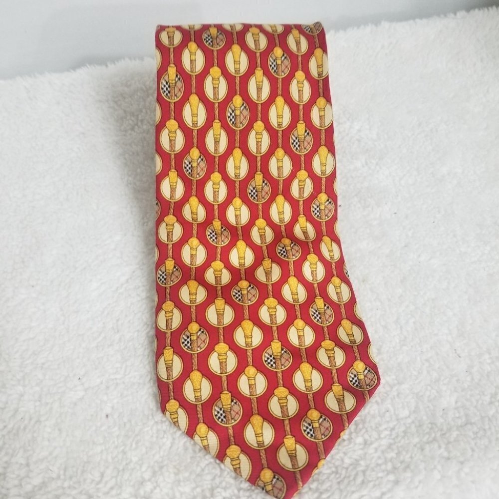PRICE DROP-Vintage Burberry's Men's Silk Tie
